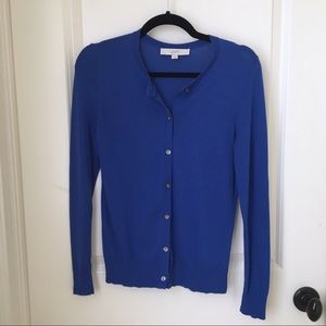 [Sold] LOFT Cobalt Blue Cardigan Size S